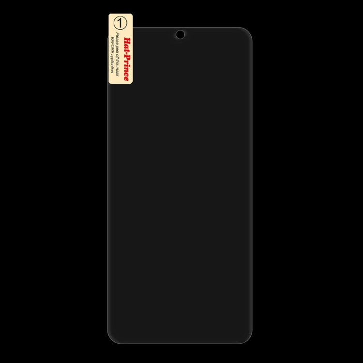 Tempered glass screen protector with camera cutout for smartphone front